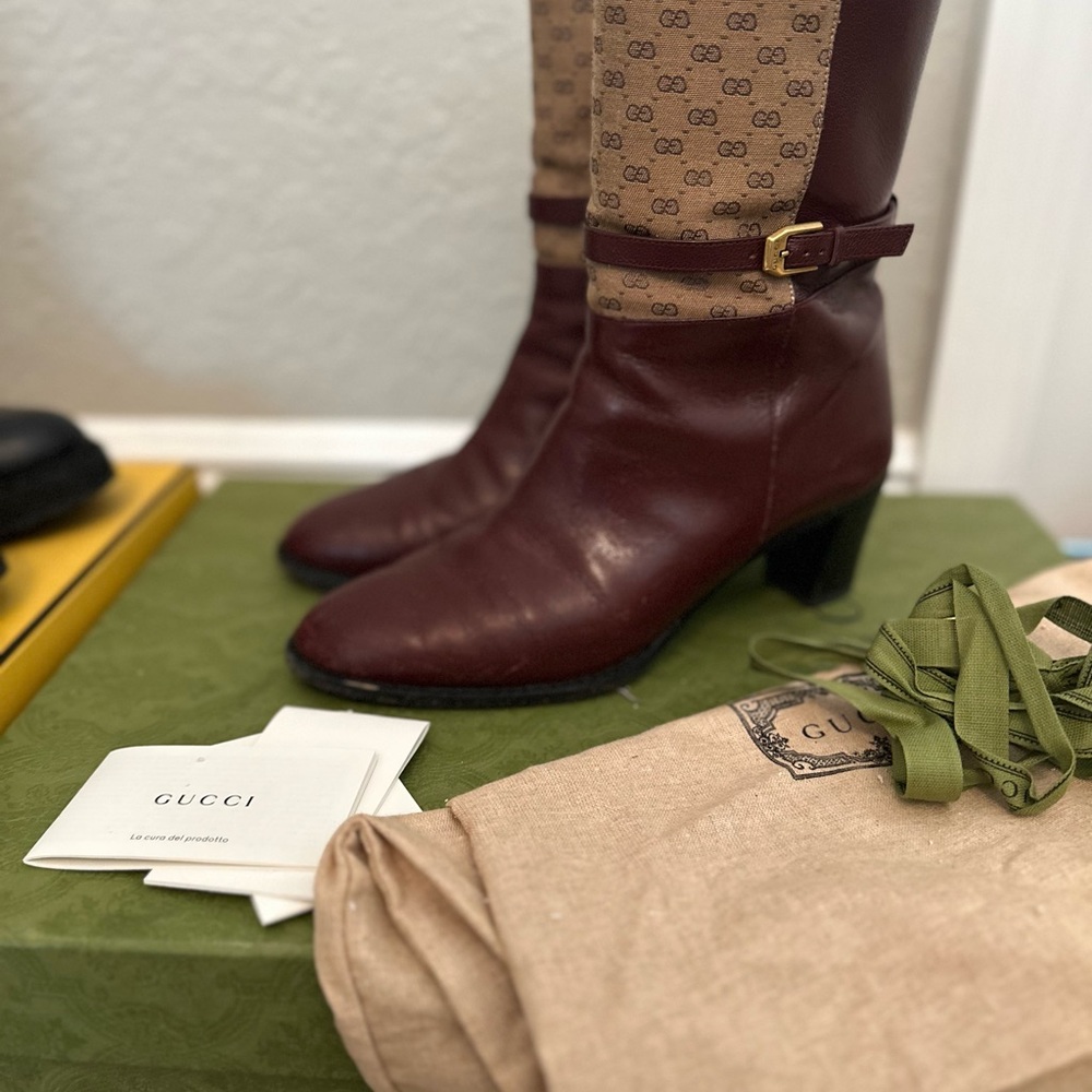 Gucci Women's Brown Leather Boots
